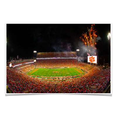 Clemson Tigers - Clemson Memorial Stadium - College Wall Art #Poster