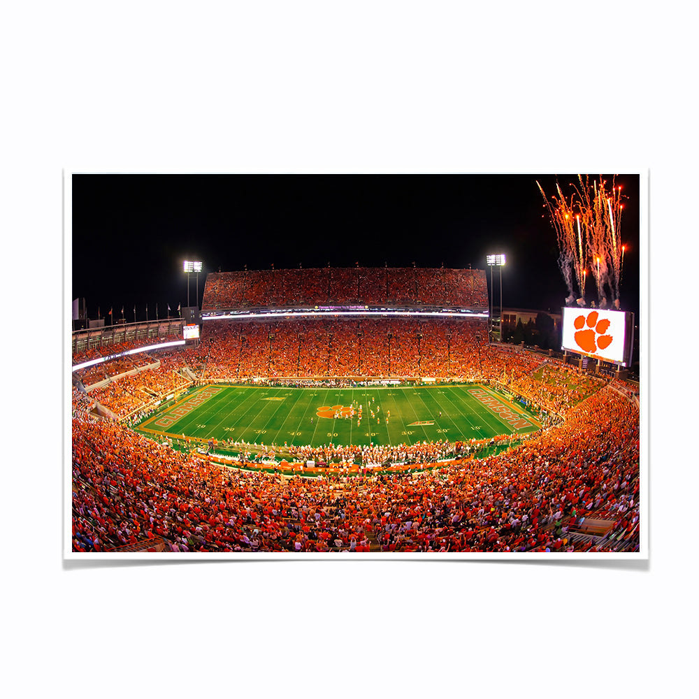 Clemson Tigers - Clemson Memorial Stadium - College Wall Art #Canvas