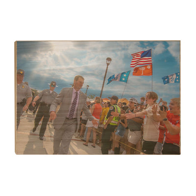 Clemson Tigers - Dabo Tiger Walk - College Wall Art #Wood