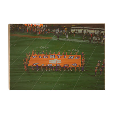 Clemson Tigers - Fighting Tigers - College Wall Art #Wood