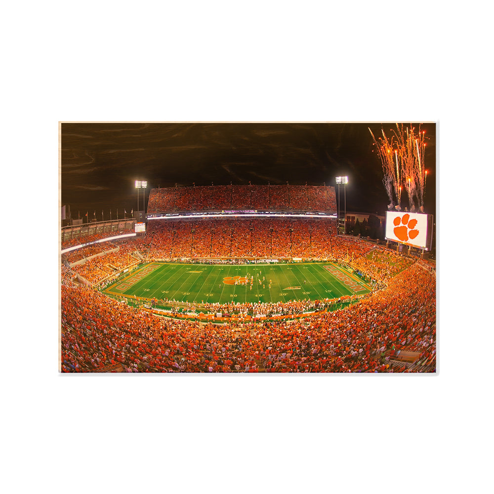 Clemson Tigers - Clemson Memorial Stadium - College Wall Art #Canvas