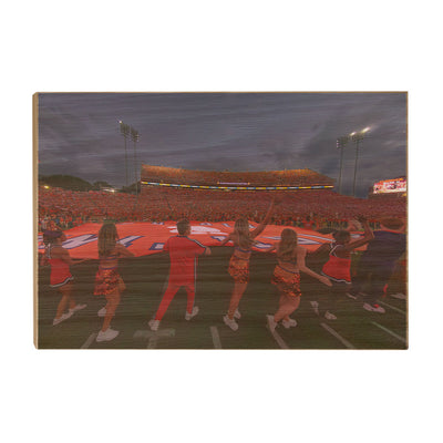 Clemson Tigers - Fighting Tigers Entering the Field - College Wall Art #Wood