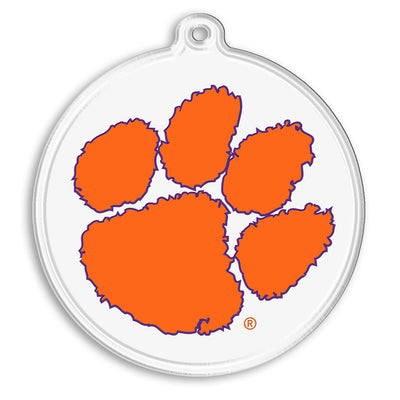Clemson Tigers - Tiger Paw Ornament & Bag Tag