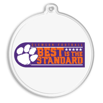 Clemson Tigers - Best is the Standard Orange and Purple Ornament & Bag Tag