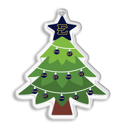 ETSU Bucs - ETSU Christmas Tree Ornament