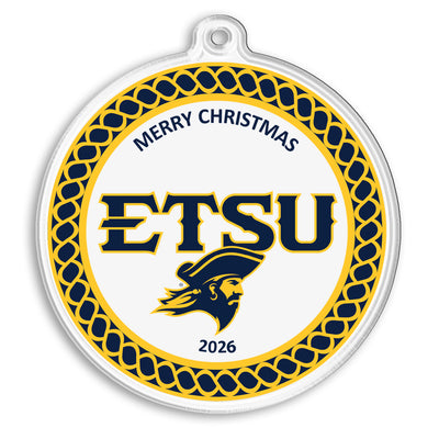 ETSU Bucs - ETSU Bucs 2026 Christmas Ornament