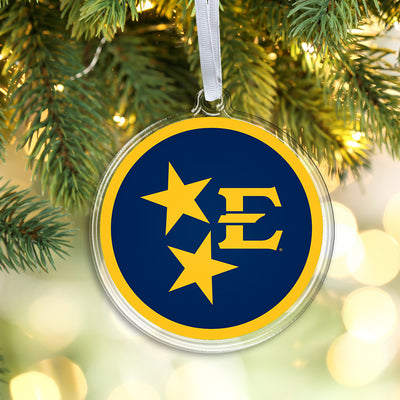 ETSU - Tri Star Bucs Ornament & Bag Tag