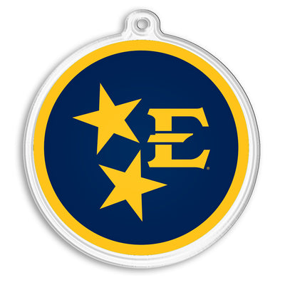 ETSU - Tri Star Bucs Ornament & Bag Tag