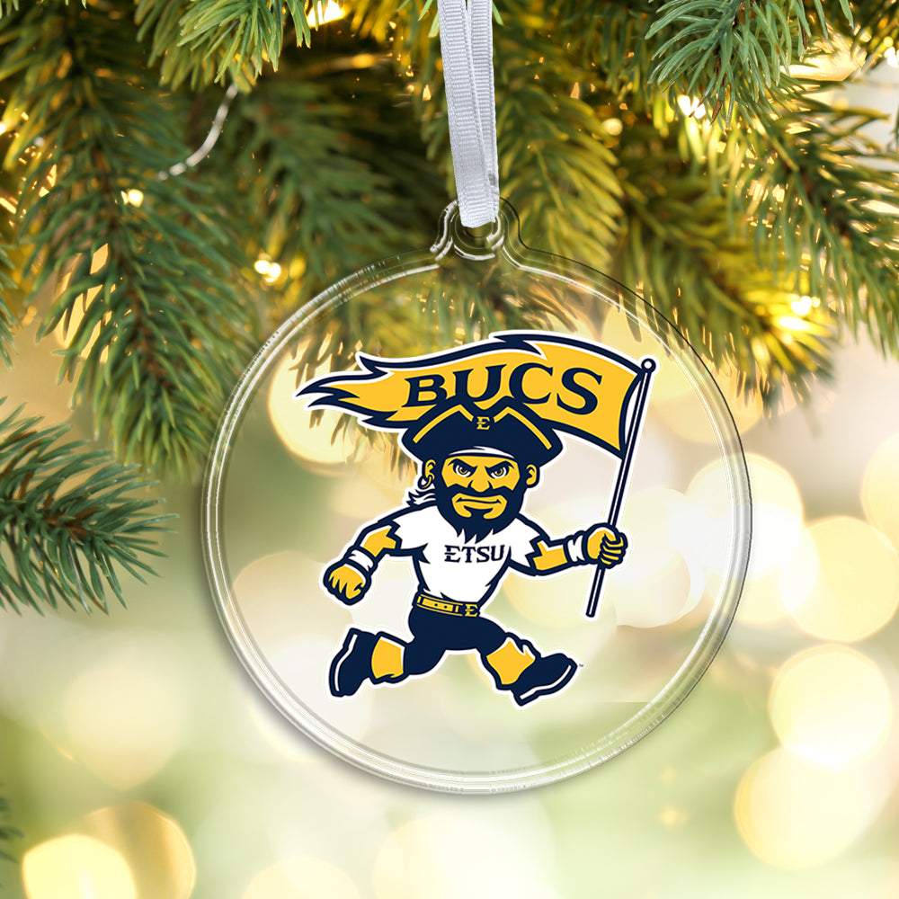 ETSU Bucs - Bucky Spirit Ornament & Bag Tag