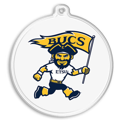 ETSU Bucs - Bucky Spirit Ornament & Bag Tag