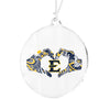 ETSU Bucs - Kelsey Montague E Crystal Ornament & Bag Tag