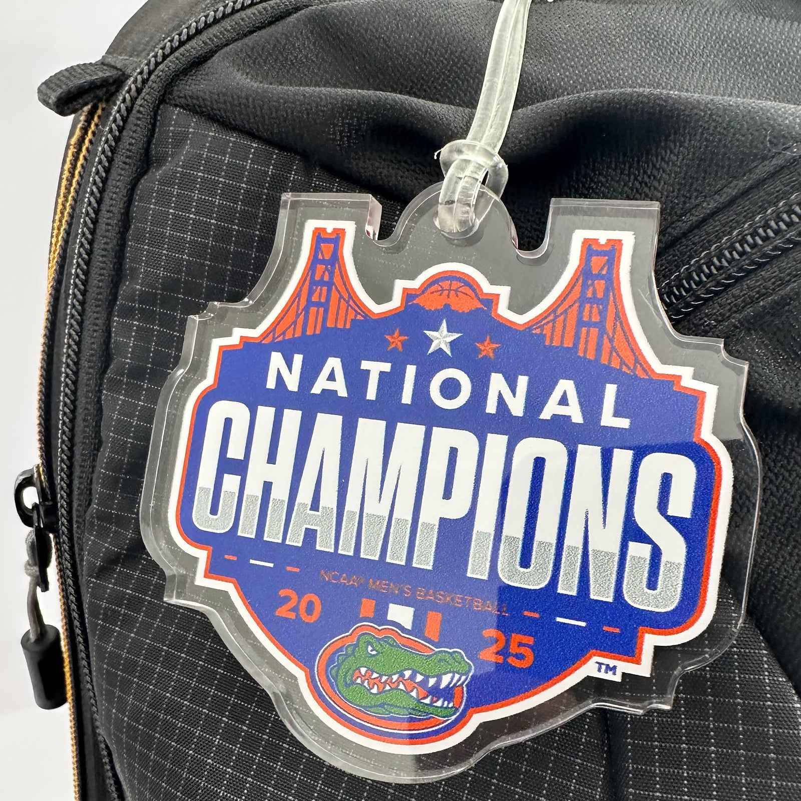 Florida Gators - 2025 Florida Gators National Champions- NCAA Mens Basketball Dimensional Bag Tag & Ornament