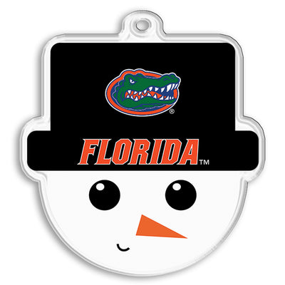 Florida Gators - Florida Snowman Head Double-Sided Ornament