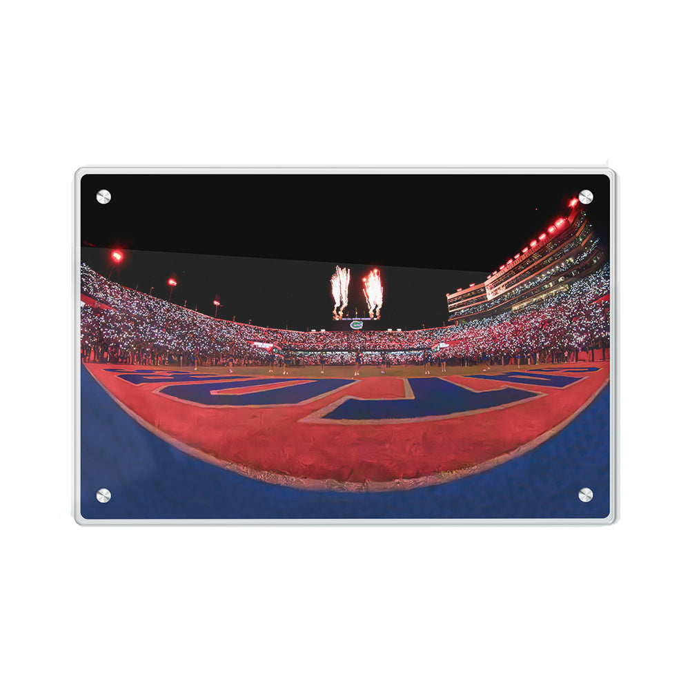 Florida Gators - Won't Back Down from the End Zone - College Wall Art #Canvas