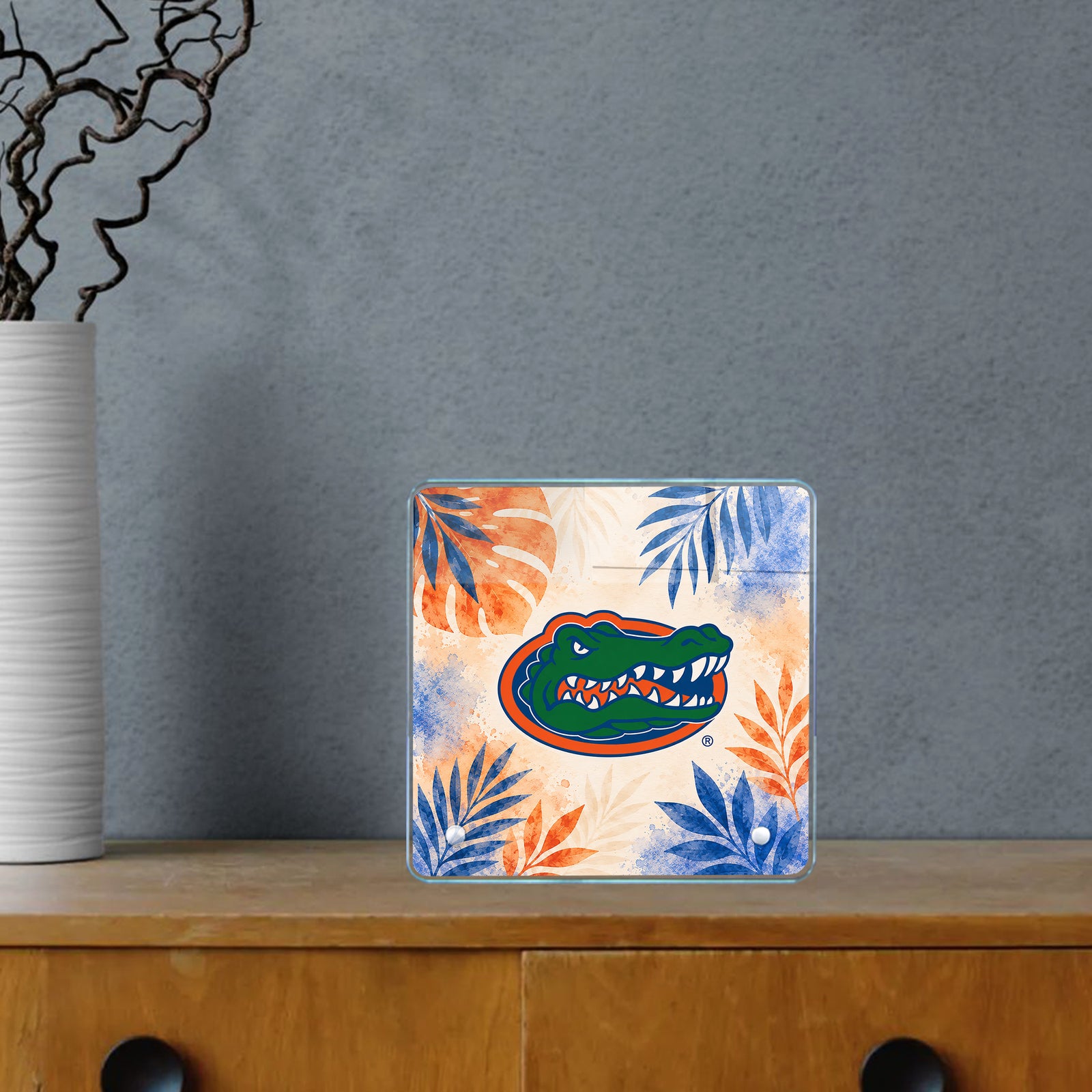 Florida Gators - Tropical Gator - College Wall Art #Canvas