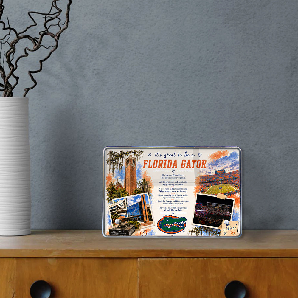 Florida Gators - It's Great to be a Florida Gator Alma Mater - College Wall Art #Canvas