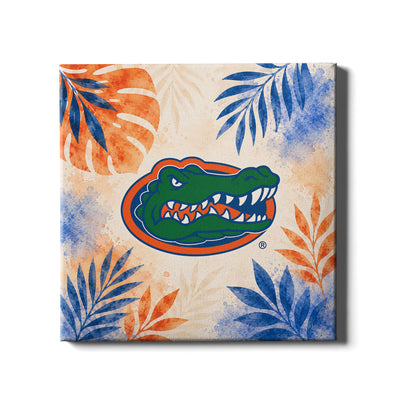 Florida Gators - Tropical Gator - College Wall Art #Canvas