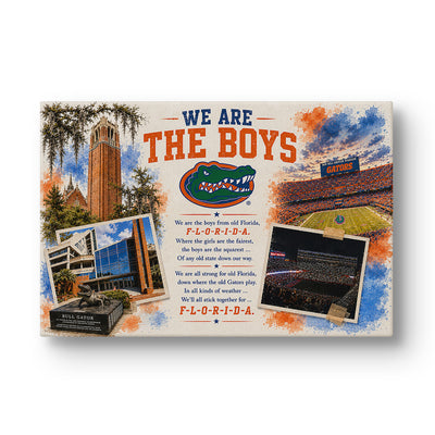 Florida Gators - We are the Boys from Old Florida - College Wall Art #Canvas