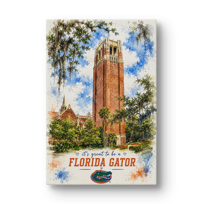 Florida Gators - It's  Great to be a Florida Gator Bell Tower - College Wall Art #Canvas