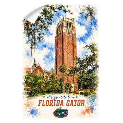Florida Gators - It's  Great to be a Florida Gator Bell Tower - College Wall Art #Wall Decal