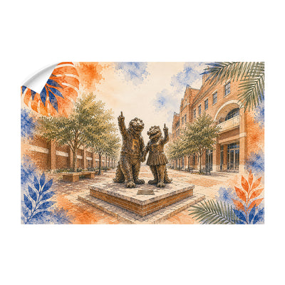 Florida Gators - Albert and Alberta Campus Mascot Statue - College Wall Art #Wall Decal