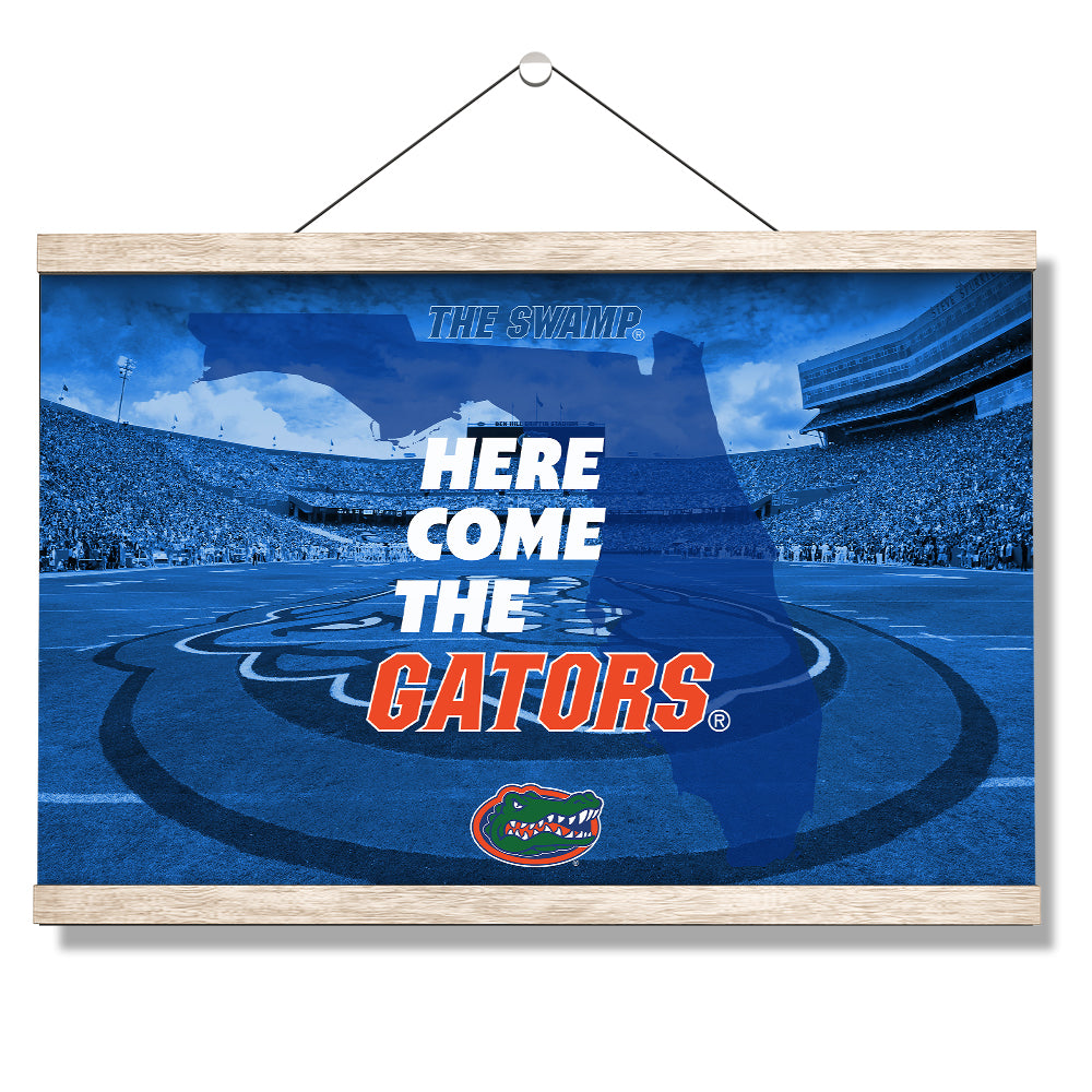 Florida Gators - Here Come the Gators Spurrier Field - College Wall Art #Canvas
