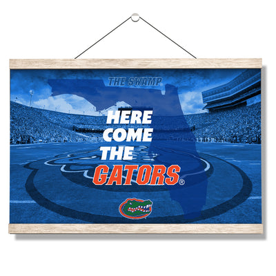 Florida Gators - Here Come the Gators Spurrier Field - College Wall Art #Hanging Canvas