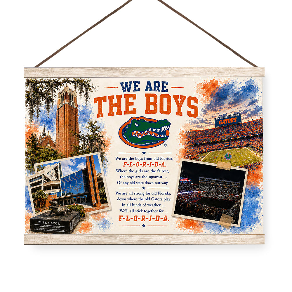 Florida Gators - We are the Boys from Old Florida - College Wall Art #Canvas