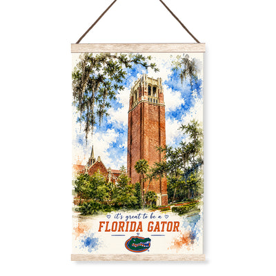 Florida Gators - It's  Great to be a Florida Gator Bell Tower - College Wall Art #Hanging Canvas