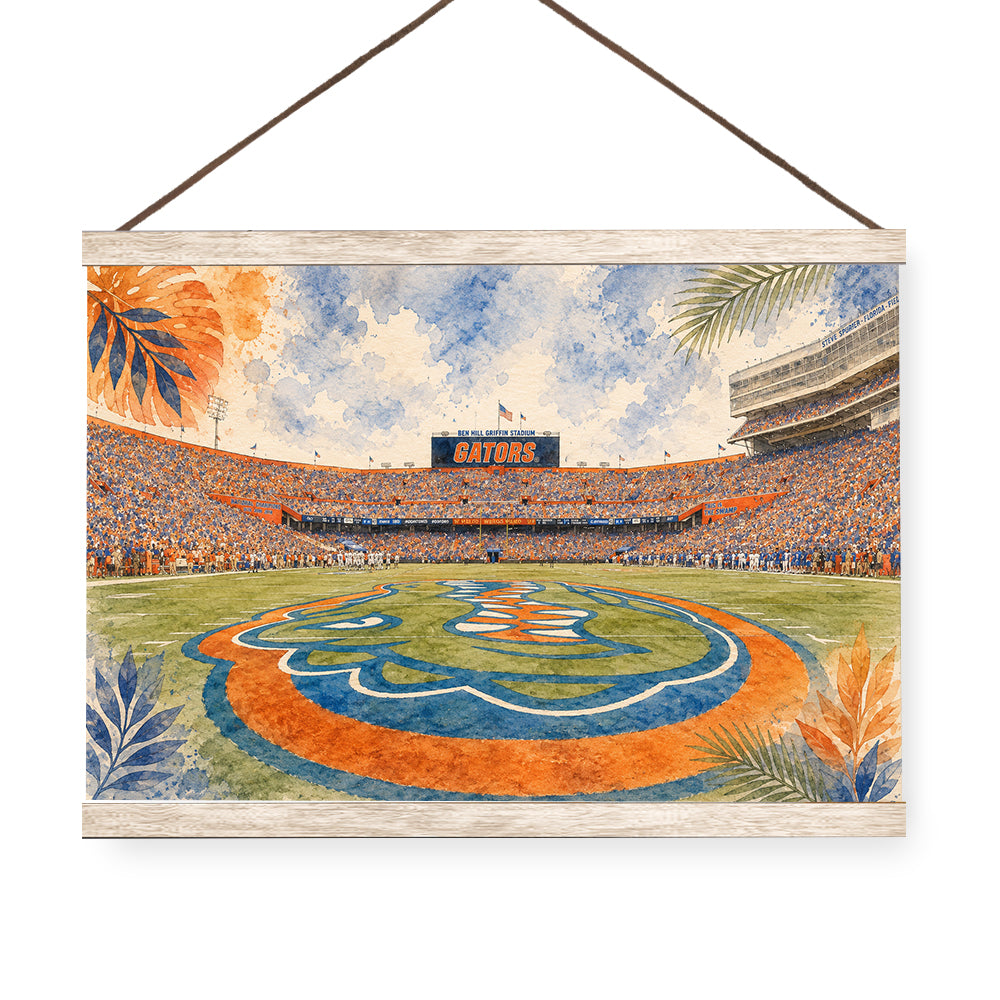 Florida Gators - Gators Game Day at Ben Hill Griffin Stadium - College Wall Art #Canvas