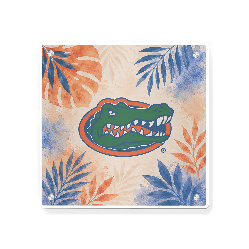 Florida Gators - Tropical Gator - College Wall Art #Canvas