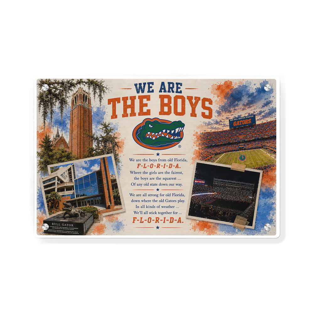 Florida Gators - We are the Boys from Old Florida - College Wall Art #Canvas