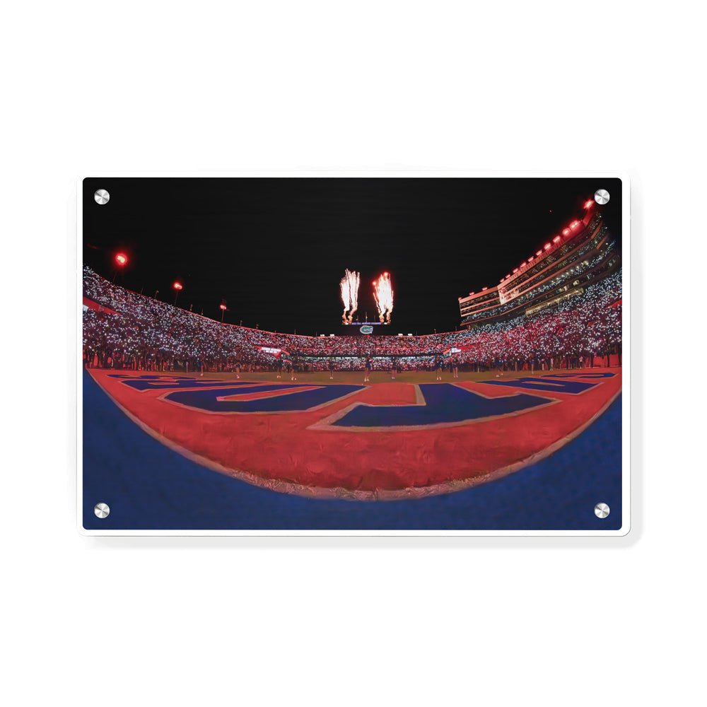 Florida Gators - Won't Back Down from the End Zone - College Wall Art #Canvas