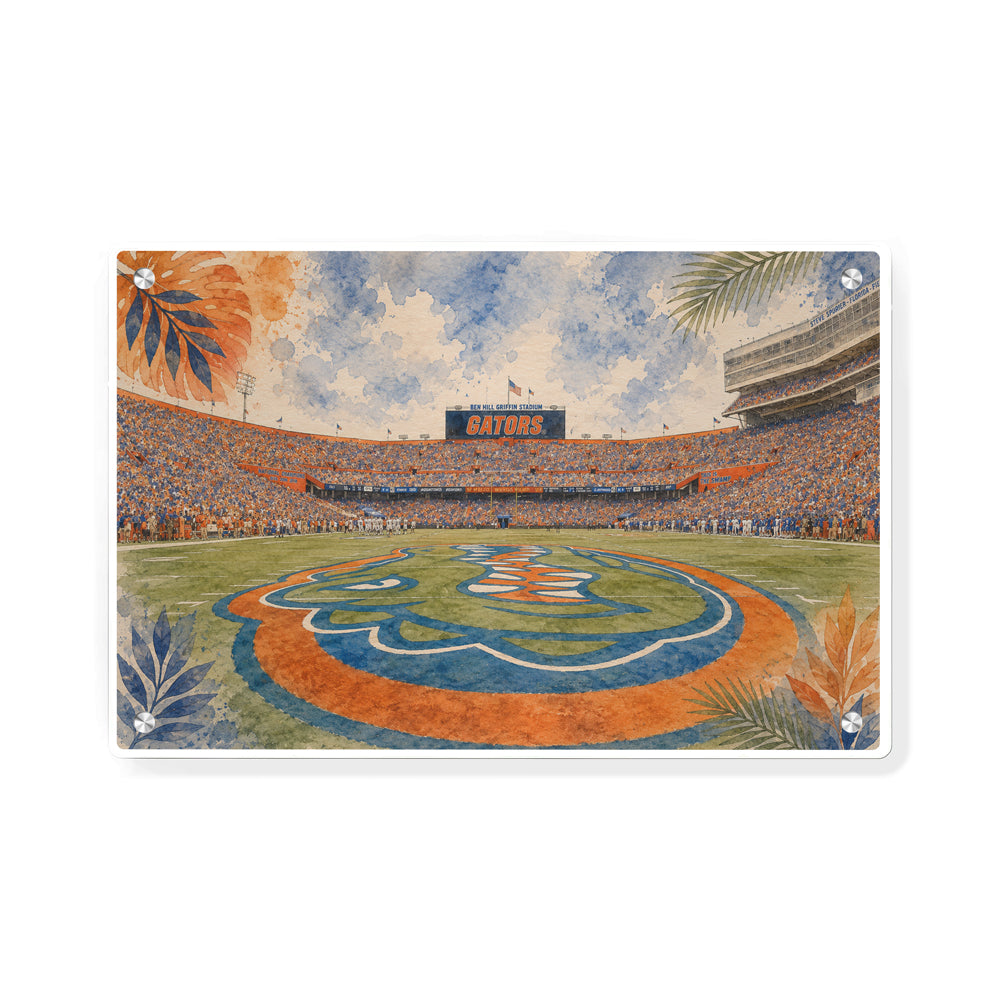 Florida Gators - Gators Game Day at Ben Hill Griffin Stadium - College Wall Art #Canvas