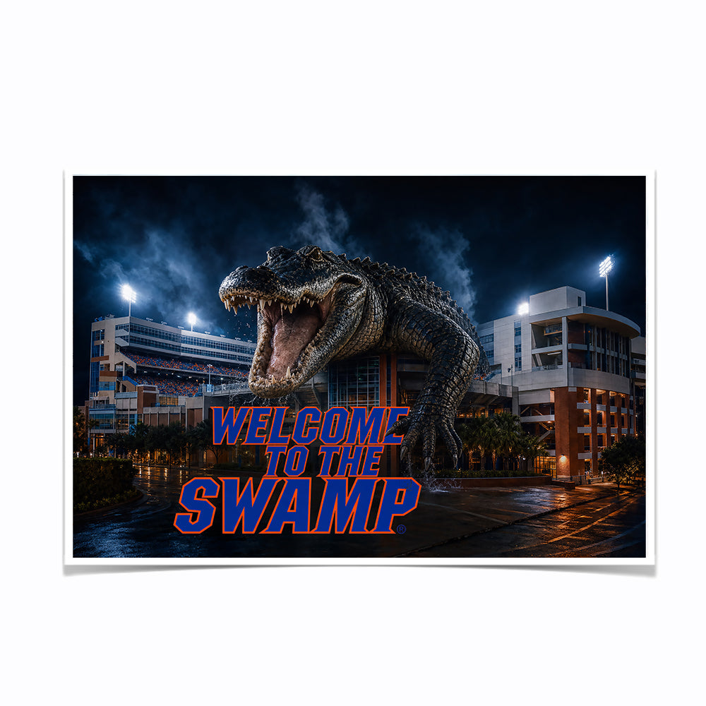 Florida Gators - Welcome to the Swamp - College Wall Art #Canvas