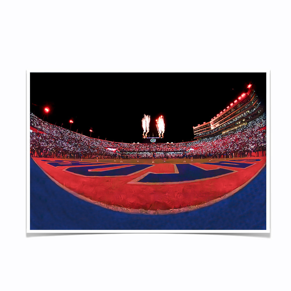Florida Gators - Won't Back Down from the End Zone - College Wall Art #Canvas