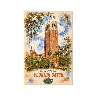 Florida Gators - It's  Great to be a Florida Gator Bell Tower - College Wall Art #Wood