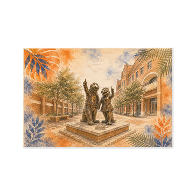 Florida Gators - Albert and Alberta Campus Mascot Statue - College Wall Art #Wood