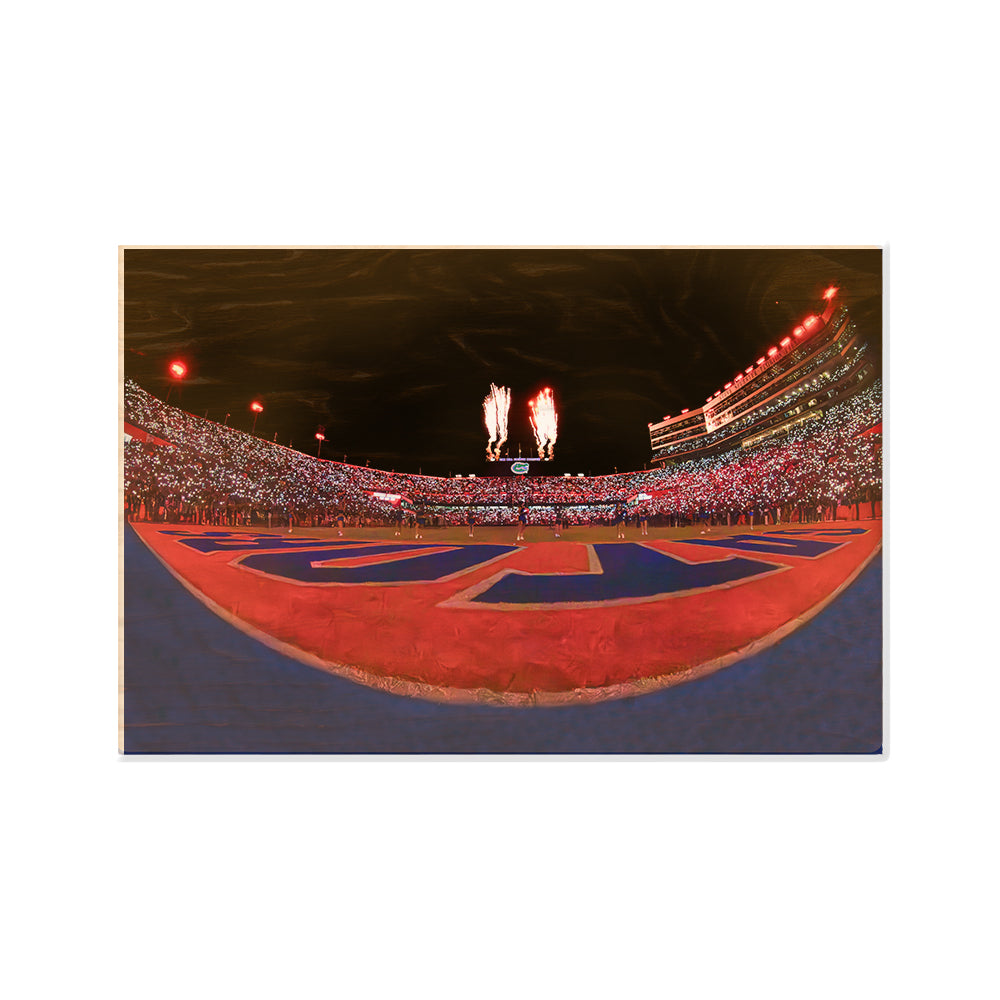 Florida Gators - Won't Back Down from the End Zone - College Wall Art #Canvas