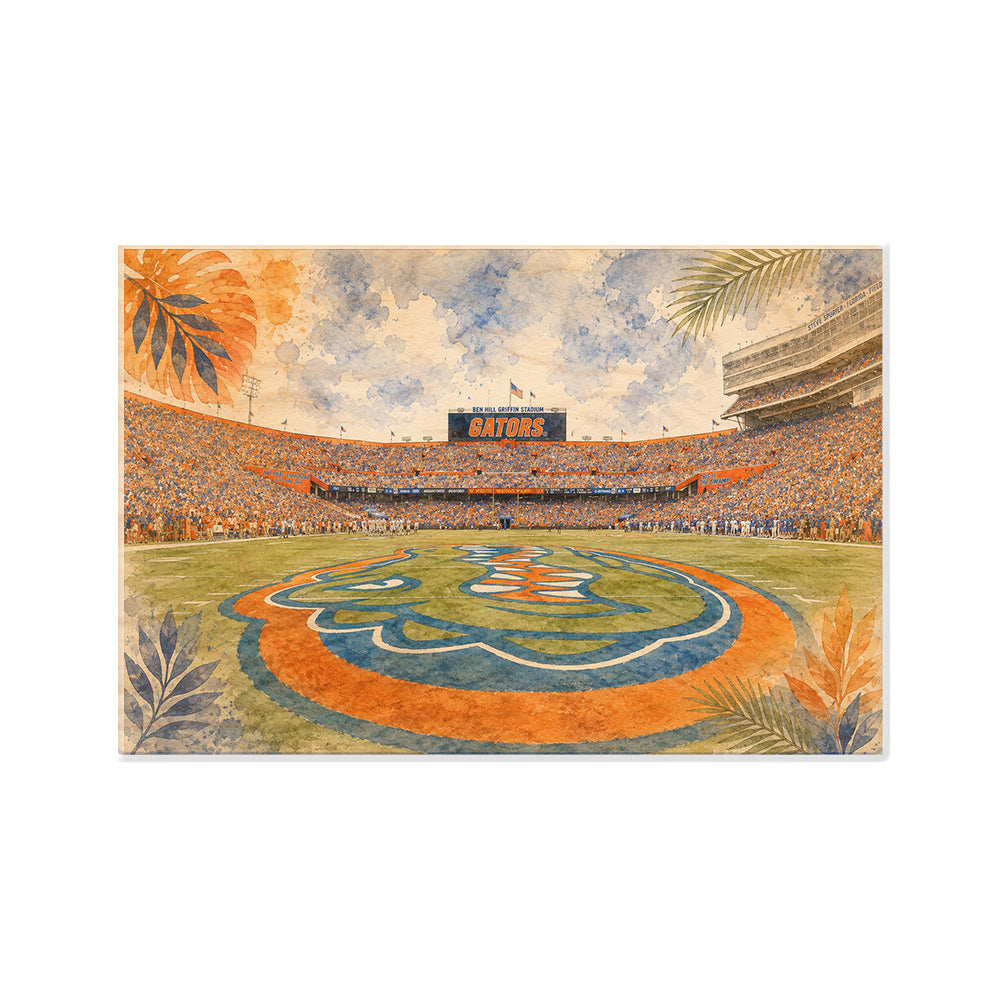 Florida Gators - Gators Game Day at Ben Hill Griffin Stadium - College Wall Art #Canvas