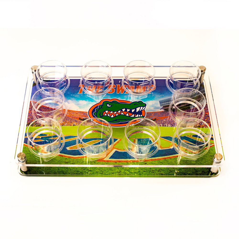 Florida Gators  - This is the Swamp End Zone Acrylic Beverage and Hors d'oeuvres Tray