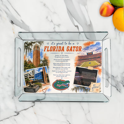 Florida Gators - It's Great to be a Florida Gator Alma Mater Decorative Serving Tray