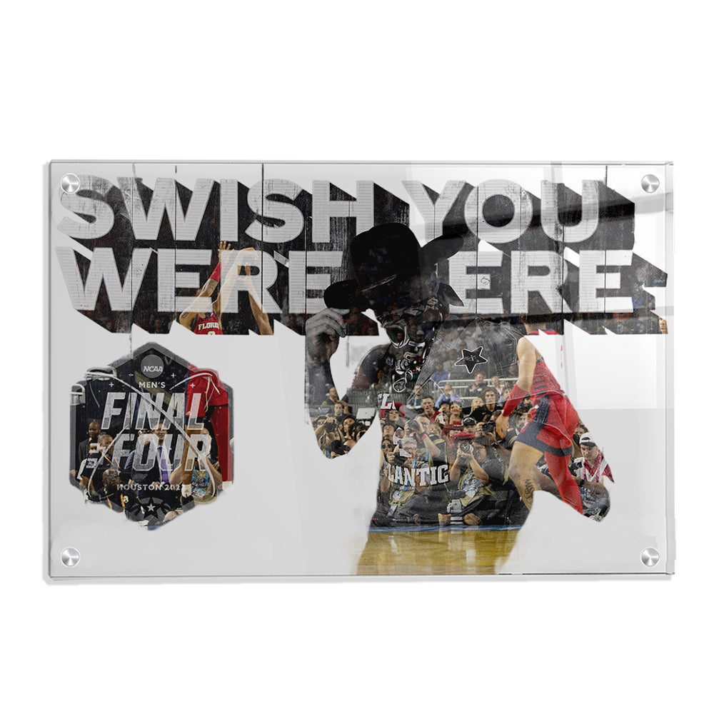 Florida Atlantic Owls - Swish You Were Here Double Exposure - College Wall Art #Canvas