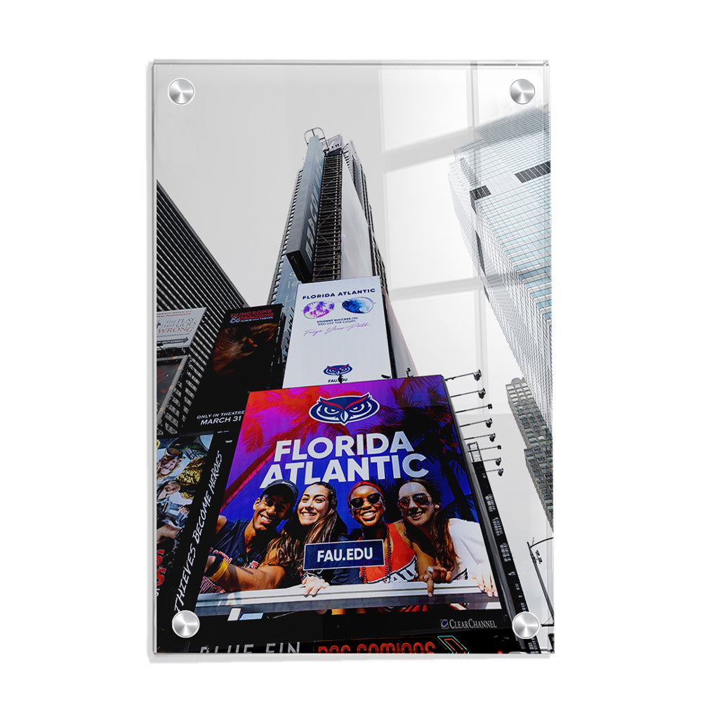 Florida Atlantic Owls - Florida Atlantic on Broadway - College Wall Art #Canvas