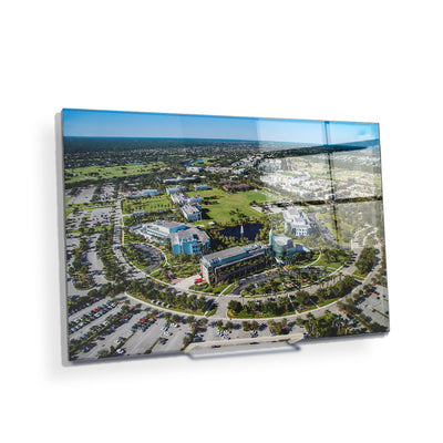 Florida Atlantic Owls - Florida Atlantic Aerial - College Wall Art #Acrylic Mini