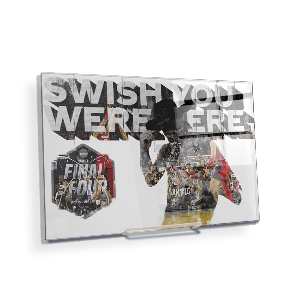 Florida Atlantic Owls - Swish You Were Here Double Exposure - College Wall Art #Canvas