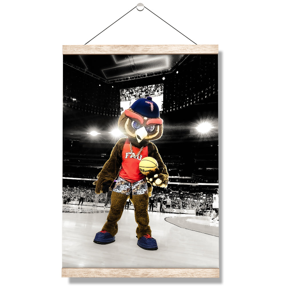 Florida Atlantic Owls - Owlsley in the Garden - College Wall Art #Canvas