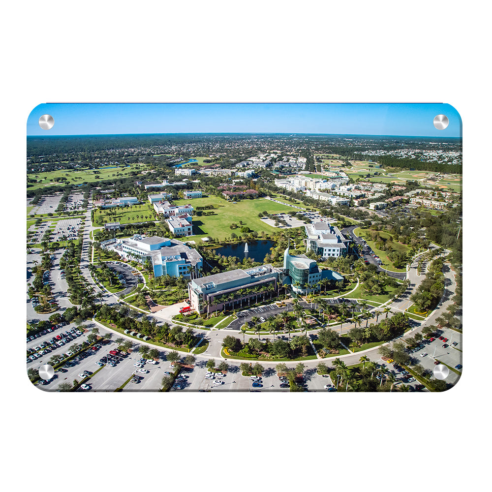Florida Atlantic Owls - Florida Atlantic Aerial - College Wall Art #Canvas