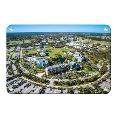 Florida Atlantic Owls - Florida Atlantic Aerial - College Wall Art #Metal