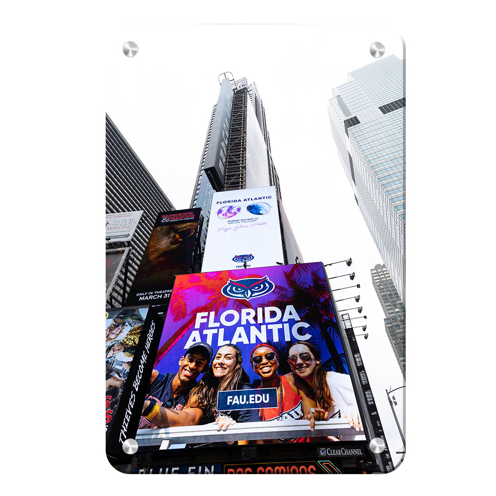 Florida Atlantic Owls - Florida Atlantic on Broadway - College Wall Art #Canvas